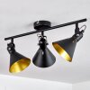 Upiano Ceiling Light chrome, black, 3-light sources