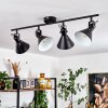 Upiano Ceiling Light chrome, black, 4-light sources