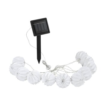 Eglo BALL solar light string LED white, 10-light sources