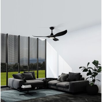 Eglo CIRALI 52 ceiling fan LED black, 1-light source, Remote control