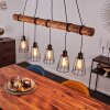 Canedo Pendant Light brown, black, 5-light sources