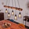 Canedo Pendant Light brown, black, 5-light sources