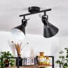Upiano Ceiling Light black, 2-light sources