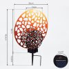 Mesan solar light LED rust-coloured, black, 2-light sources