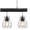 Globo MINA Pendant Light black, 3-light sources