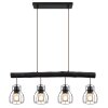Globo MINA Pendant Light black, 4-light sources