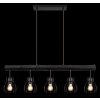 Globo MINA Pendant Light black, 5-light sources