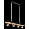 Globo TRIXI Pendant Light brown, Light wood, black, 4-light sources