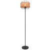 Globo GINA Floor Lamp Dark wood, black, 1-light source