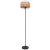 Globo GINA Floor Lamp Dark wood, black, 1-light source
