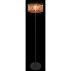 Globo GINA Floor Lamp Dark wood, black, 1-light source