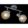 Globo LELA Ceiling Light Oxidised Silver, 2-light sources
