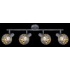 Globo LELA Ceiling Light Oxidised Silver, 4-light sources