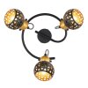 Globo SARRA Ceiling Light black, 3-light sources