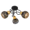 Globo SARRA Ceiling Light black, 3-light sources