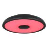 Globo RAFFY Ceiling Light LED black, white, 1-light source, Remote control, Colour changer