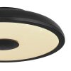 Globo RAFFY Ceiling Light LED black, white, 1-light source, Remote control, Colour changer
