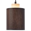Brilliant Vonnie Pendant Light Light wood, black, 4-light sources
