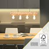 Brilliant Trabo Pendant Light Light wood, black, 4-light sources