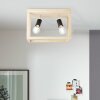 Brilliant Nerea Ceiling Light Light wood, black, 2-light sources