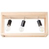 Brilliant Nerea Ceiling Light Light wood, black, 3-light sources