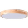 Brilliant Slimline Ceiling Light LED Light wood, white, 1-light source