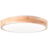 Brilliant Slimline Ceiling Light LED Light wood, white, 1-light source