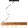 Brilliant Calandra Pendant Light Light wood, black, 6-light sources