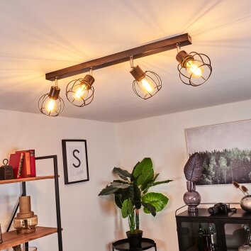 Orkanger Ceiling Light black, 4-light sources