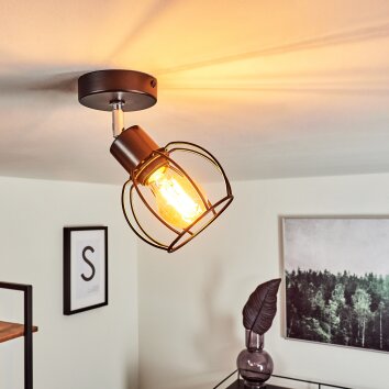 Orkanger Ceiling Light black, 1-light source