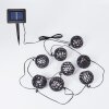 Torpo solar light string LED black, white, 96-light sources