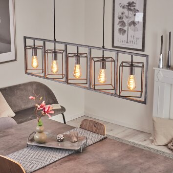Svene Pendant Light grey, black, 5-light sources