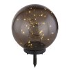 Globo  solar light LED black, 40-light sources