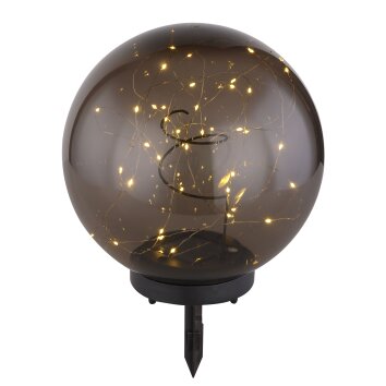 Globo  solar light LED black, 40-light sources