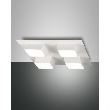 Fabas Luce Lucas Ceiling Light LED white, 4-light sources
