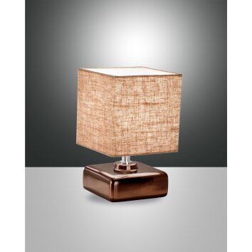 Fabas Luce Taro Table lamp bronze, 1-light source