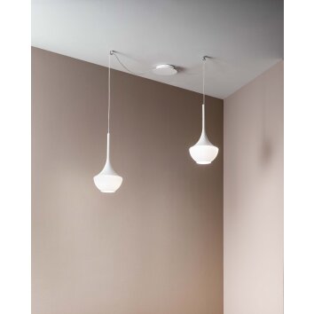 Fabas Luce Apollo Pendant Light white, 2-light sources