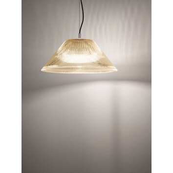 Fabas Luce Salento Pendant Light black, 1-light source
