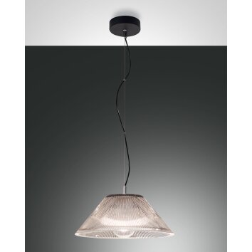 Fabas Luce Salento Pendant Light black, 1-light source