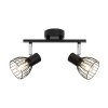 Brilliant Blacky Ceiling Light black, 2-light sources