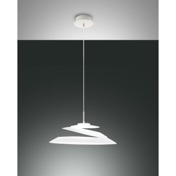 Fabas Luce Aragon Pendant Light LED white, 1-light source
