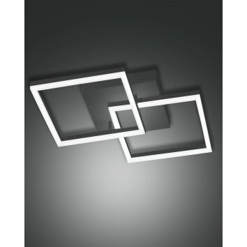 Fabas Luce Bard Wall Light LED anthracite, 1-light source