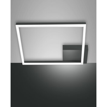 Fabas Luce Bard Ceiling Light LED anthracite, 1-light source
