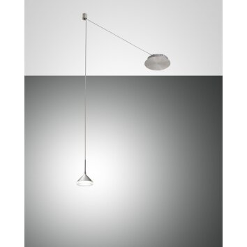 Fabas Luce Isabella Pendant Light LED aluminium, chrome, matt nickel, 1-light source