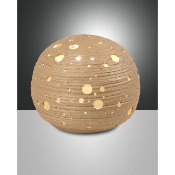 Fabas Luce Corvara Table lamp Khaki, 1-light source