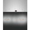 Fabas Luce Arabella Pendant Light LED black, 6-light sources