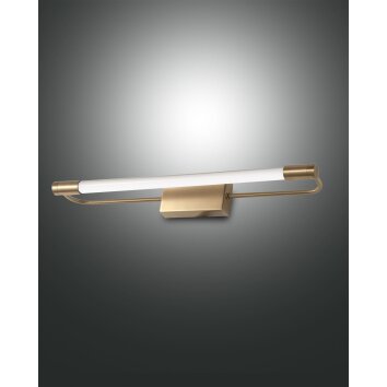 Fabas Luce Rapallo Wall Light LED brass, 1-light source