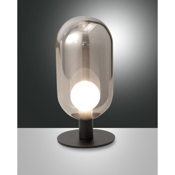 Fabas Luce Gubbio Table lamp LED black, 1-light source