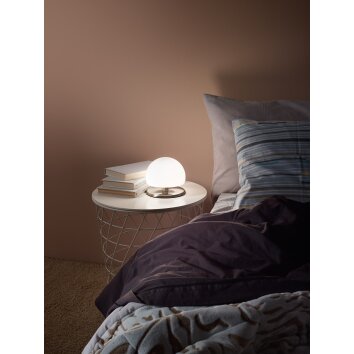 Fabas Luce Morgana Table lamp LED matt nickel, 1-light source