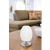 Fabas Luce Rockford Table lamp LED matt nickel, 1-light source